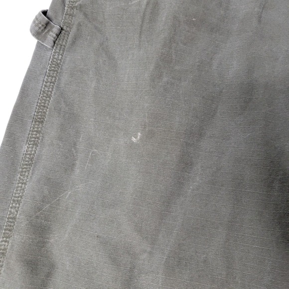 Ripstop Cargo Pants Mens 42x30 Grey Workwear - Picture 8 of 16